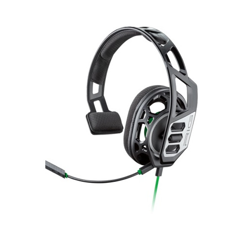 

Гарнитура игровая PLANTRONICS RIG 100HX, для компьютера и игровых консолей, накладные, черный / зеленый [209180-05]