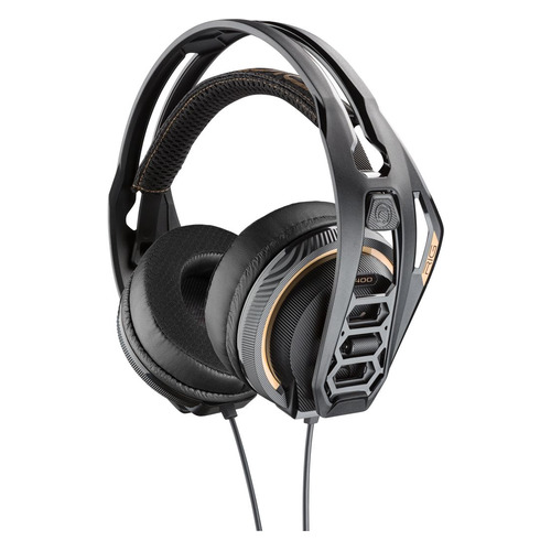 

Гарнитура игровая Plantronics Nacon RIG 400, для компьютера, мониторные, черный [208005-05], Nacon RIG 400