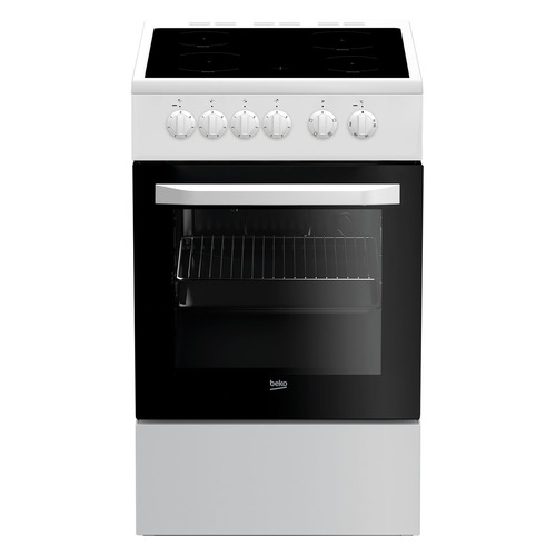 фото Электрическая плита beko ffss57000w, стеклокерамика, белый