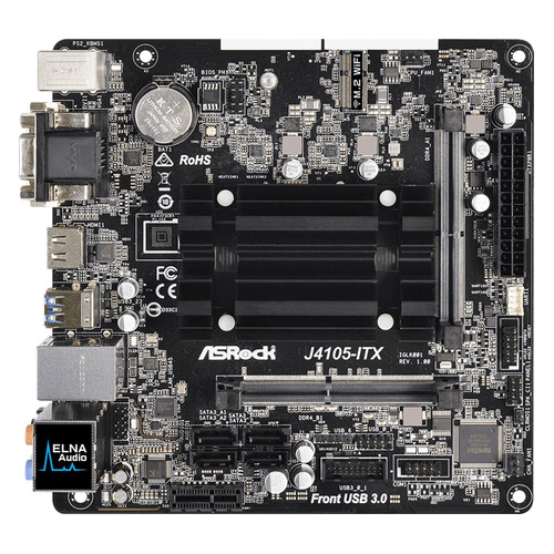 фото Материнская плата asrock j4105-itx, mini-itx, ret