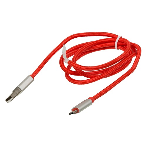 

Кабель HAMA Color Line, micro USB B (m), USB A(m), 1м, красный [00080512]