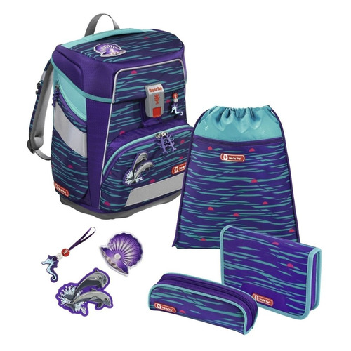 

Ранец Step By Step SpACE Happy Dolphins 5 предметов, Happy Dolphins
