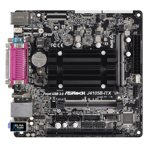 фото Материнская плата asrock j4105b-itx, mini-itx, ret