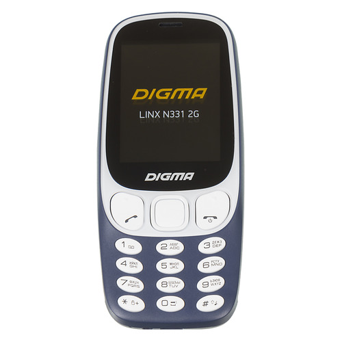 

Мобильный телефон DIGMA Linx N331 2G, темно-синий