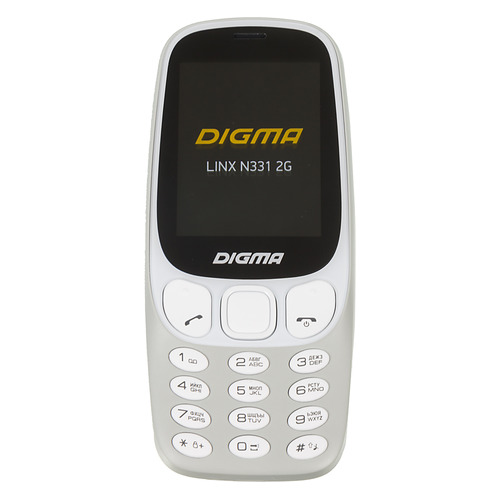 

Мобильный телефон DIGMA Linx N331 2G, серый