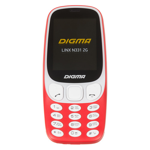 

Мобильный телефон DIGMA Linx N331 2G, красный