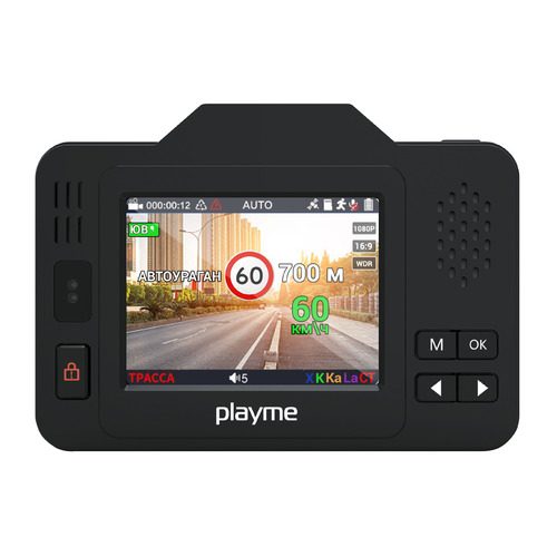 

Видеорегистратор с радар-детектором Playme Tetra P550 GPS черный