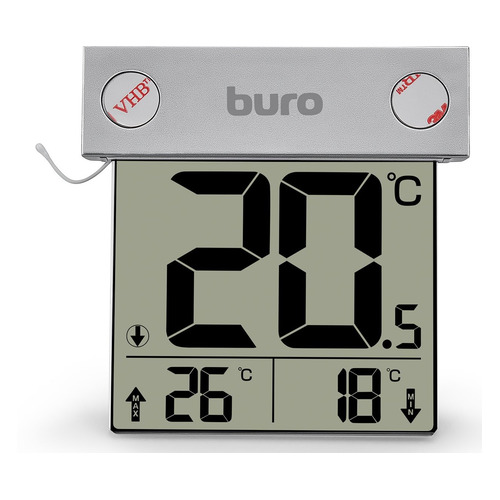 фото Термометр buro p-6041, серебристый
