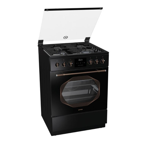 

Газовая плита GORENJE K63INB, электрическая духовка, черный