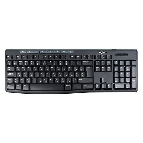 

Клавиатура Logitech K200, USB, черный серый [920-008814], K200