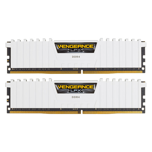 фото Модуль памяти corsair vengeance lpx cmk16gx4m2a2666c16w ddr4 - 2x 8гб 2666, dimm, ret