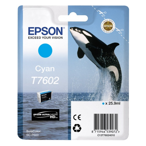 

Картридж Epson T7602, голубой / C13T76024010, T7602