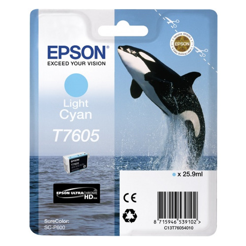 

Картридж Epson T7605, светло-голубой / C13T76054010, T7605