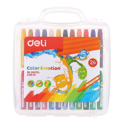 

Упаковка пастели масляной Deli Color Emotion EC20124 EC20124, шестигранные, 24 цвета 12 шт./кор., EC20124