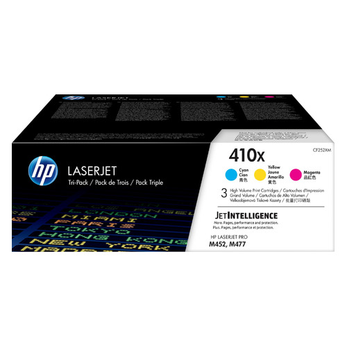 

Картридж (тройная упаковка) HP 410X, голубой / пурпурный / желтый / CF252XM, 410X