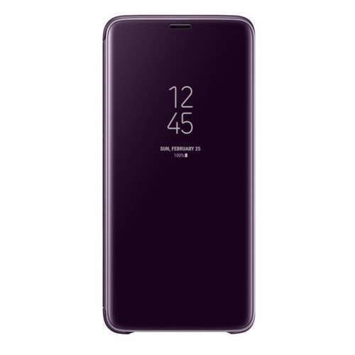 

Чехол (флип-кейс) SAMSUNG Clear View Standing, для Samsung Galaxy S9+, фиолетовый [ef-zg965cvegru]
