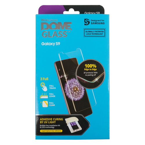 

Защитное стекло для экрана SAMSUNG Whitestone Dome для Samsung Galaxy S9, прозрачная, 1 шт [gp-g960wteebaa]