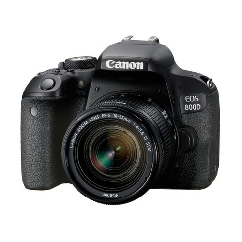 фото Зеркальный фотоаппарат canon eos 800d kit ( ef-s 18-55mm f/4-5.6 is stm), черный