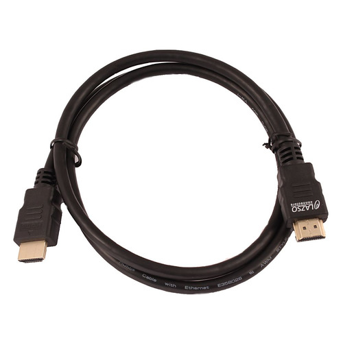 фото Кабель аудио-видео lazso wh-111, hdmi (m) - hdmi (m) , ver 2.0, 1м, gold черный [wh-111(1m)] noname