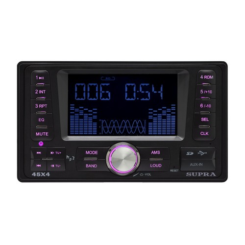 

Автомагнитола SUPRA SFD-2020DD, USB, SD, Черный