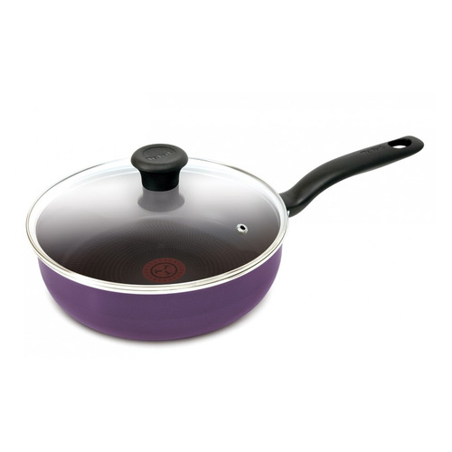 фото Сотейник tefal cook right 04166224, 2.5л, с крышкой, фиолетовый [9100023407]