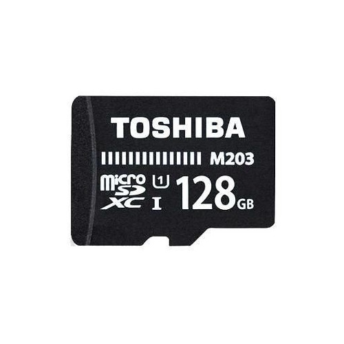 фото Карта памяти microsdxc uhs-i toshiba m203 128 гб, 100 мб/с, class 10, thn-m203k1280ea, 1 шт., переходник sd