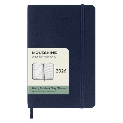 

Еженедельник Moleskine Classic Soft WKNT, 144стр, Синий сапфир, WKNT