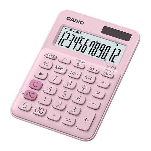 

Калькулятор Casio MS-20UC-PK-W-UC, 12-разрядный, розовый, MS-20UC-PK-W-UC