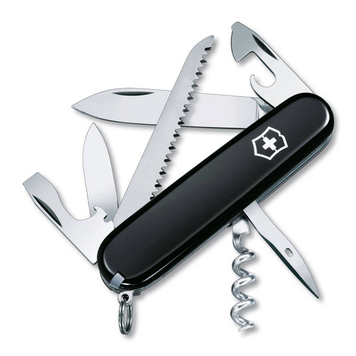 

Складной нож Victorinox Camper, функций: 13, 91мм, черный , коробка картонная [1.3613.3r], Camper
