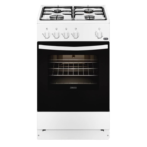 фото Газовая плита zanussi zcg9510s1w, газовая духовка, белый