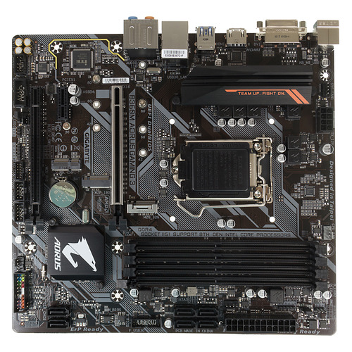 

Материнская плата GIGABYTE B360M AORUS GAMING 3, LGA 1151v2, Intel B360, mATX, Ret