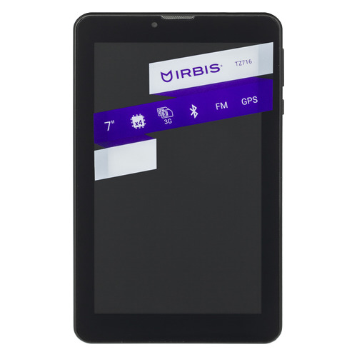 фото Планшет irbis tz716, 1gb, 8gb, 3g, android 7.0 черный