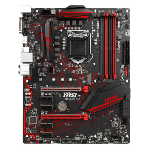 

Материнская плата MSI H370 GAMING PLUS, LGA 1151v2, Intel H370, ATX, Ret