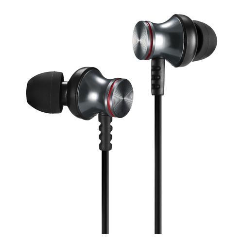 фото Наушники с микрофоном digma bt-02 magnetic, bluetooth, вкладыши, серый [e708bt grey]