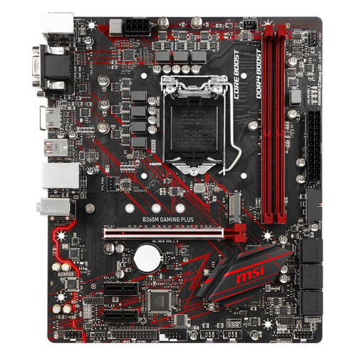 

Материнская плата MSI B360M GAMING PLUS, LGA 1151v2, Intel B360, mATX, Ret