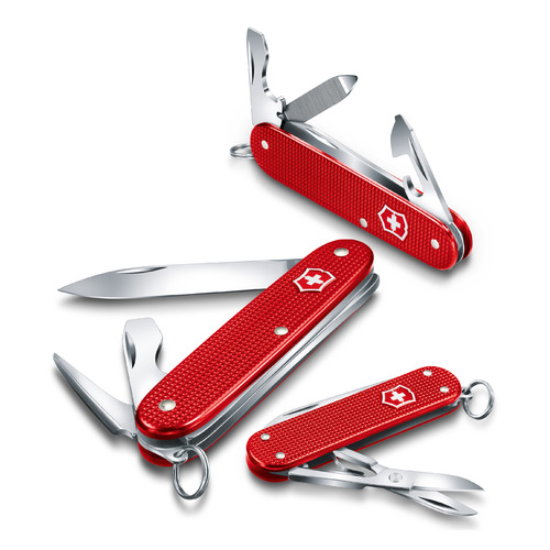 фото Складной нож victorinox alox pioneer, 8 функций, 93мм, красный