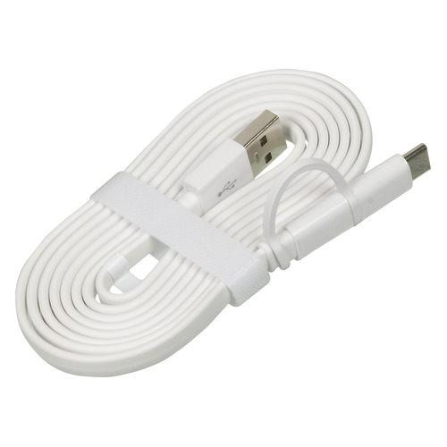 фото Кабель huawei ap55s, usb a (m), micro usb b (m), usb type-c (m), 1.5м, белый [04071417]