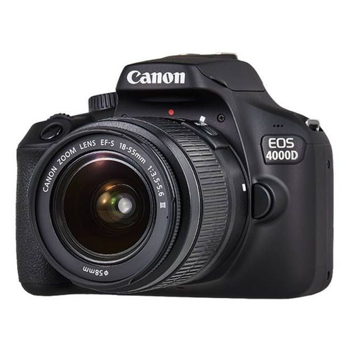 фото Зеркальный фотоаппарат canon eos 4000d kit kit ( 18-55mm f/3.5-5.6), черный