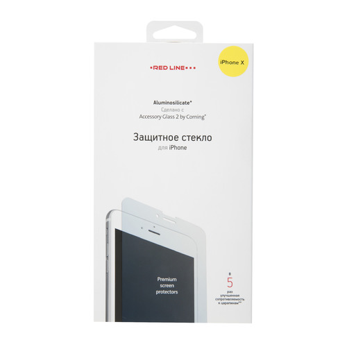 

Защитное стекло для экрана REDLINE Corning для Apple iPhone X, прозрачная, 1 шт [ут000012415]