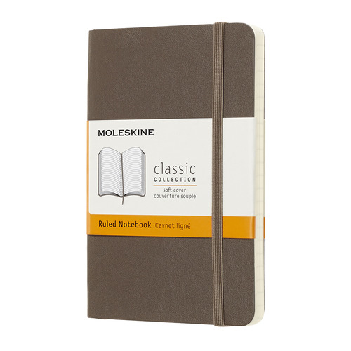 

Блокнот MOLESKINE CLASSIC SOFT, 192стр, в линейку, мягкая обложка, коричневый [qp611p14]