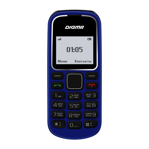 фото Мобильный телефон digma a105 2g linx, темно-синий