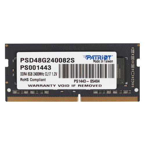 фото Модуль памяти patriot psd48g240082s ddr4 - 8гб 2400, so-dimm, ret