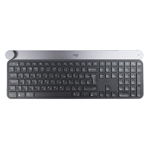 

Клавиатура Logitech Craft, USB, беспроводная, черный серый [920-008505], И черный, Craft