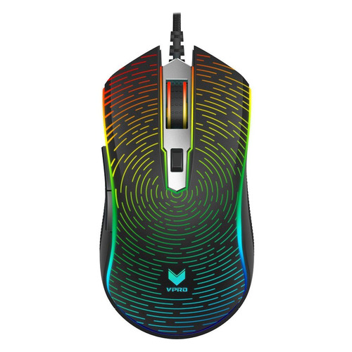 

Мышь RAPOO V25S, игровая, оптическая, проводная, USB, черный, V25S
