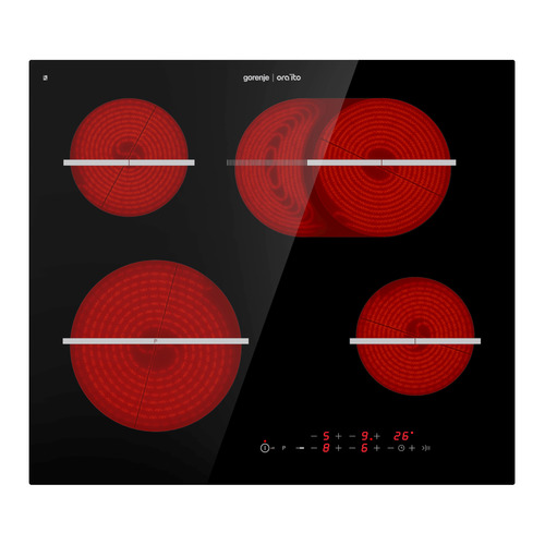 фото Варочная панель gorenje ect648orab, электрическая, независимая, черный