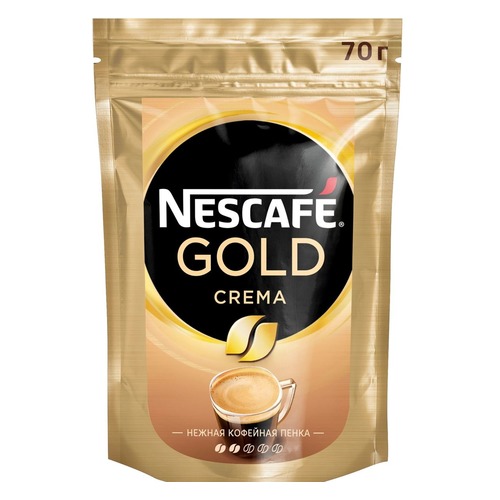 

Кофе растворимый NESCAFE Gold Crema, 70грамм [12328674]
