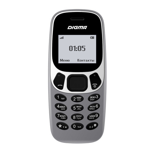 фото Мобильный телефон digma a105n 2g linx, серый