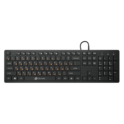 

Клавиатура Oklick 520M2U, USB, черный + черный [1061587], 520M2U