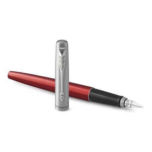 

Ручка перьев. Parker Jotter Core F63 (2030949) Kensington Red CT M сталь нержавеющая подар.кор., F63
