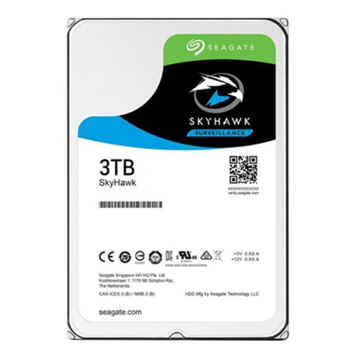 фото Жесткий диск seagate skyhawk st3000vx009, 3тб, hdd, sata iii, 3.5"